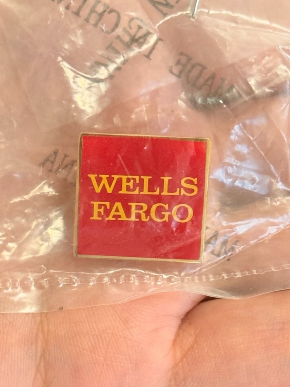 Wells Fargo Square Enamel Lapel Collectible Pin